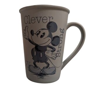 - Disney Gray Mickey Mouse Vintage Mug. 5" High. Clever, Strong Smart Desi…